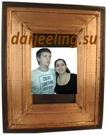 Фоторамка с медным окладом "Счастливы вместе" Фоторамка с медным окладом "Счастливы вместе"